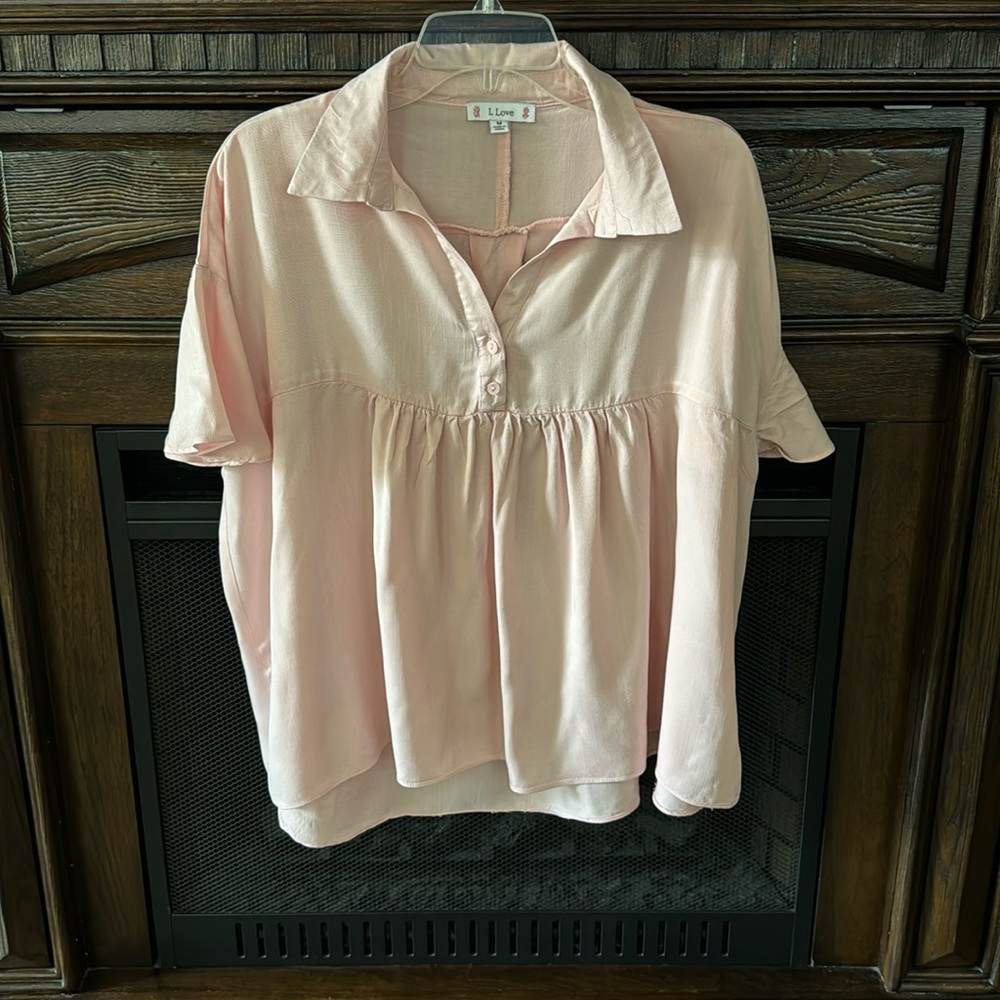 Pink Flowy Top